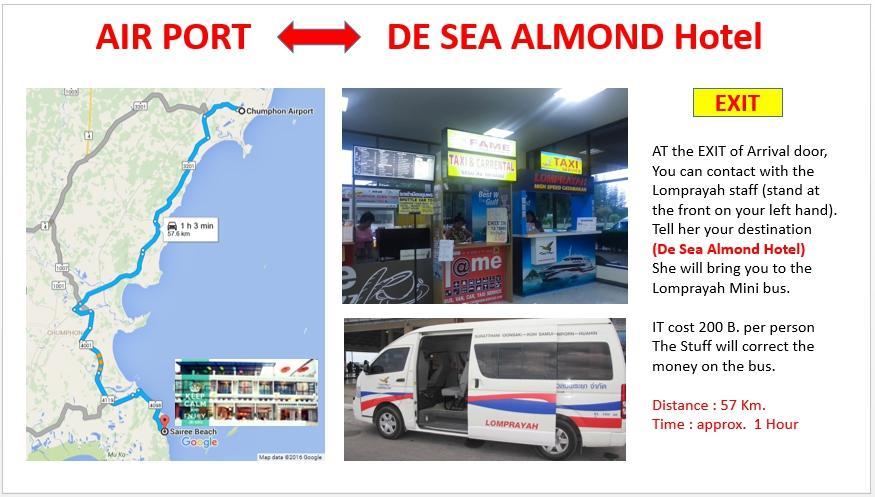 De Sea Almond Hotel Csumphon Kültér fotó